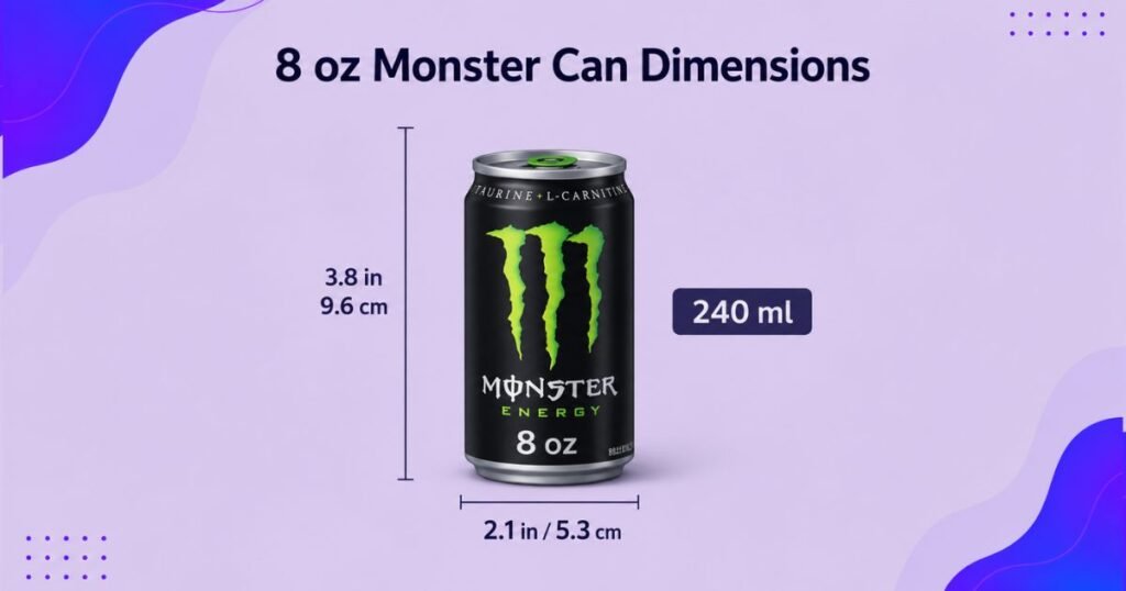 8 oz Monster Can Dimensions