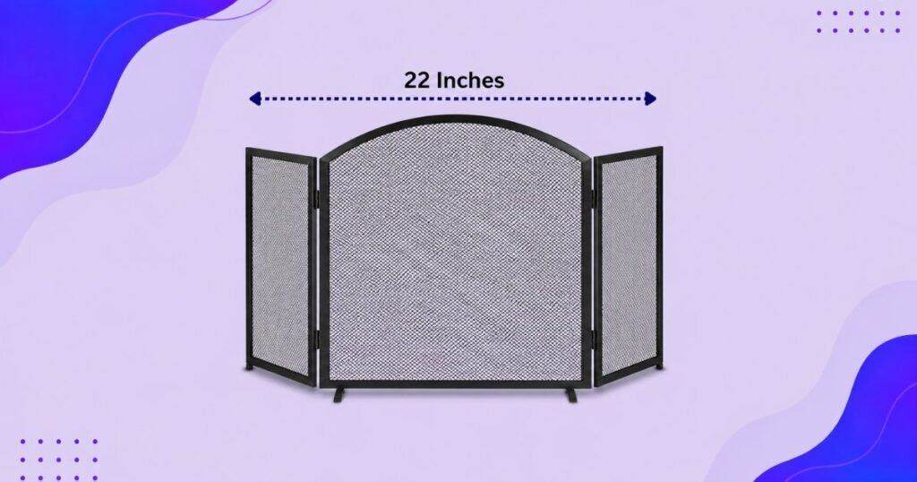 Freestanding Fireplace Screen