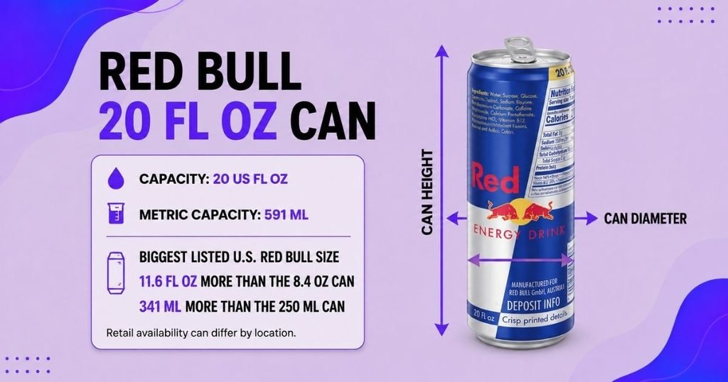 Red Bull 20 fl oz Can