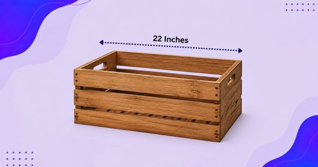 Wooden Entryway Storage Crate