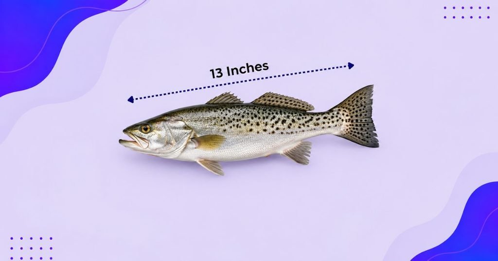 A Speckled Trout at Louisiana’s Legal Lower Size Limit