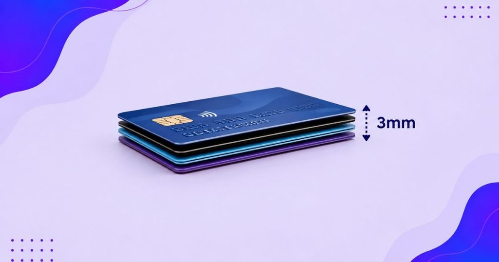 Four Stacked Credit Cards
