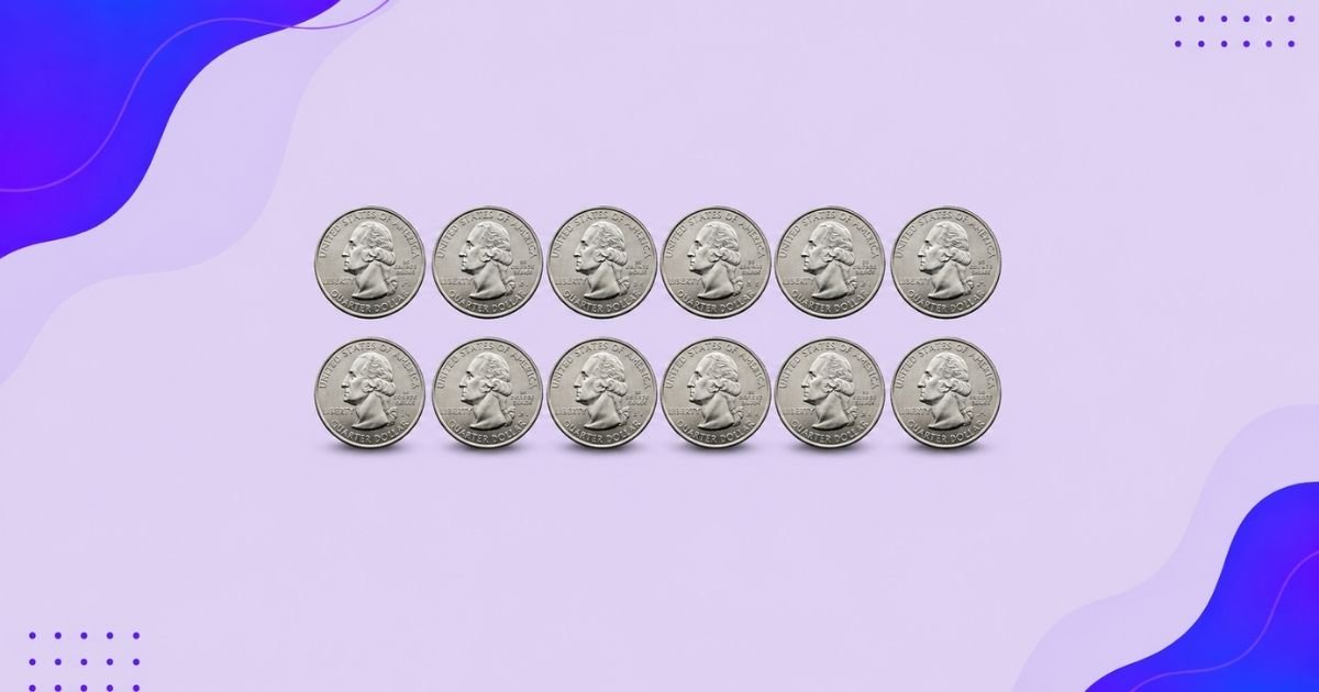 Twelve US Quarters