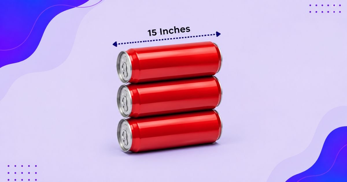 Three Soda Cans Stacked